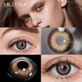 thumbnail image 1 of Lentes de contacto de colores para miopía, lentes de contacto cosméticas con dioptrías, negro, gris, ojos anuales, maquillaje de pupila hermosa, 2 unids/lote por par, 1 of 3