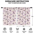 thumbnail image 2 of Blackout Kids Curtains,Beige Butterfly Pattern Childrens Insulated Curtains Set Of 2,Bedroom Essentials,Toddler Room Decor 42"x54", 2 of 5