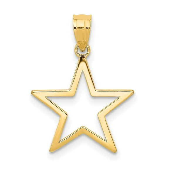 Auriga 14k Yellow Gold Star Charm for Women