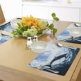 thumbnail image 4 of Ambesonne Animal Print Place Mats Set of 4, Swimming Dolphin, Standard Size, Blue Grey, 4 of 6