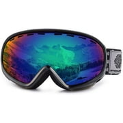 Snowledge Nova Kids Ski Goggles, Youth Skiing Goggles, Teenager snow snowboard goggles, Double Lens Anti Fog 100% UV Protection