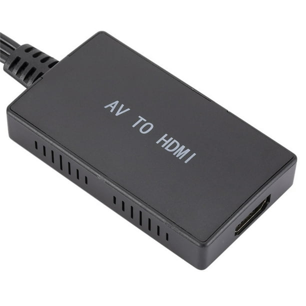 Convertidor RCA a HDMI Adaptador compuesto AV a HDMI compatible con 1080P PAL NTSC para proyector de monitor de TV 2.8 x 1.6 x 0.5 pulgadas Sunnimix convertidor av a hdmi Walmart en linea