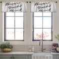 thumbnail image 4 of LALILO Kitchen Curtain Valance Lettering Thankful Rod Pocket Window Curtain 52"x 18" Set of 2, 4 of 6