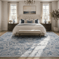 thumbnail image 6 of ARICOEASY 8'x10' Area Rugs for Living Room, Washable Vintage Retro Rug, Soft Distressed Indoor Carpet, Low Pile Lightweight Non Slip Rug for Living Room, Bedroom, 6 of 9