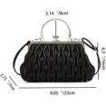 thumbnail image 3 of Kukuzhu Women PU Evening Handbags Chic Pleat Soft Wedding Party Evening Clutch Purse Shoulder Bag, 3 of 5