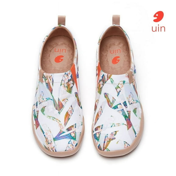 UIN Women's Walking Travel Shoes Slip On Canvas Casual Loafers Lightweight Comfort Fashion Sneaker