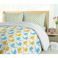 thumbnail image 5 of Ambesonne Rubber Duck Duvet Cover Sets, Hearts Print, 2-King, Yellow Blue, 5 of 7