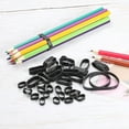 thumbnail image 4 of Silicone Cable Ties,QZS Black Strong Heavy Round Silicone Bands for Wire Cord Cable Wrapping,Flat Rubber Bands for Home,0.5x0.2In, 4 of 6