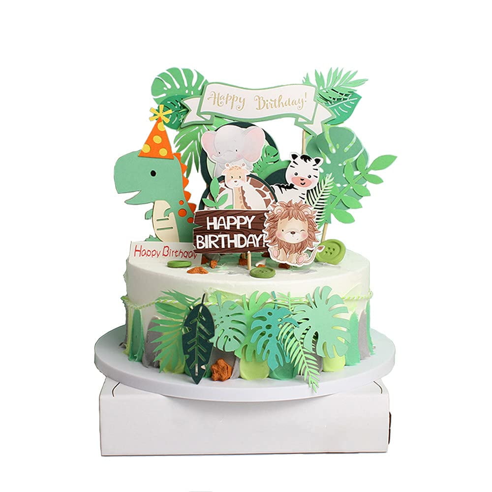 8Pcs Birthday Cake Toppers for Kids ，Dinosaur Cake Topper ...