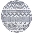 thumbnail image 2 of SAFAVIEH Machine Washable Rug Indoor/Outdoor Bermuda Collection - Bermuda Kieron Geometric Indoor/Outdoor Area Rug Navy/Cream, 6'7" x 6'7" Round, 2 of 5