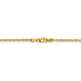 thumbnail image 4 of 10K Yellow Gold chain Cable 20 in 2.2 mm 2.2mm diamond-cut, 4 of 5