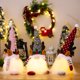 thumbnail image 4 of Inicio Navidad Año Nuevo 2023 Regalos para niños Muñeco elfo de peluche navideño sin rostro de 40 cm con luz LED, 4 of 4