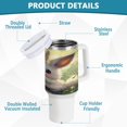 thumbnail image 4 of 40 Oz Car Handle Water Bottle Water Cup Water Bottle Water Jug Coffee Cup Travel Water Bottle Super Cool Bunny, 4 of 8
