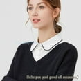 thumbnail image 3 of LoudSung Detachable Half Shirt Blouse Fake Collar Classic Dickey False Collar Design for Women Girls, 3 of 7