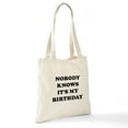 thumbnail image 6 of CafePress - Nobody Knows It's My Birthday Tote Bag - Unisex Canvas Tote Bag, Beige, 1-Piece, 6 of 6
