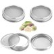 thumbnail image 1 of Paquete de 4 tapas de pantalla para tarros de brotes, tapas de brotes de acero inoxidable 304 para tarros Mason de boca ancha de 32 Oz, 1 of 5