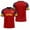 Red, variant on Mens Soccer Shirt Spain Raglan Tops Short Sleeve Summer Graphic Tee Casual V Neck T Shirt Sports Fan Casual Tops Tee L