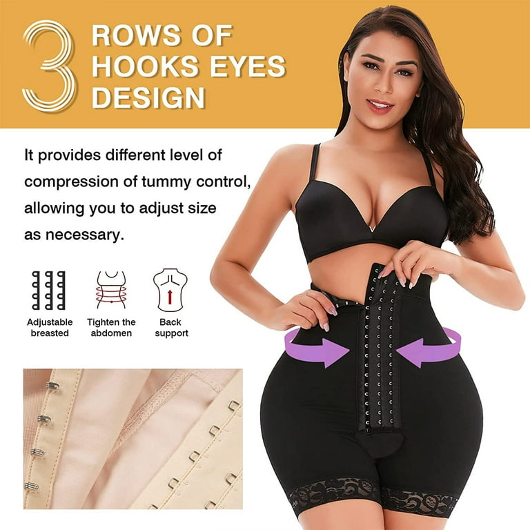 High Waist Boyshorts Shapewear Women Tummy Control Body Shaper Butt Lift  Plus Size Elastic Comfy Shapewear Underwear