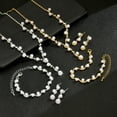thumbnail image 5 of Faty-T Bridal Wedding Jewelry Set Rhinestone Necklace Earrings Sets Crystal Formal Costume Jewelry for Women and Brides, 5 of 7