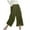 Army Green, variant on fnnxnal 2025 Trendy Dark Gray Capri Pants for Women Summer Elastic Waist Dressy Casual Cotton Linen Capris with Pockets Ladies S Womens Comfortable Stylish Capri Pants
