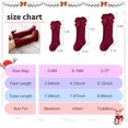 thumbnail image 5 of 5Pairs Baby Knee High Socks Girls Tube Long Socks Boys Newborn Infants Toddlers Ruffled Socks, 5 of 6