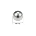 thumbnail image 2 of Unique Bargains Boules de Roulement 1/2 Pieds, Boules de Précision G100 en Acier Inoxydable 304, Lot de 20, 2 of 3