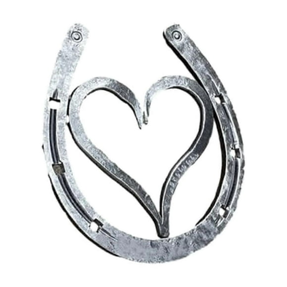 Handmade Horseshoe, Cast Horseshoe Wall Decor, Good Lucky Horseshoe, Hand Cast Horseshoe with Love Wall Decor B