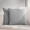 Gap Home Core Solid 2 Pack Decorative Square Throw Pillows Grey 18" x
