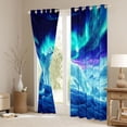 thumbnail image 3 of jejeloiu Safari Animal Wolf Blackout Curtains Set of 2 (52x84 Each),Galaxy Starry Sky Window Curtains For Boys Kids, 3 of 6