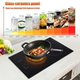 ZHON Double Induction Cooktop 110V Vertical Electric Stove Top Ceramic