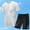 White, variant on ZZwxWA Mens Short Sets 2 Piece Outfits Matching Quick Dry Crew Neck T Shirts and Shorts Set Summer Casual Jogging Workout Tracksuits Holiday Gift Finder