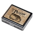 thumbnail image 2 of Toad Toxin 7 Days Chromed Shiny Silver Pill Organizer with Mirror Inside Has 8 Separate Compartments Rectangle Cute Travel Pill Organizer for Purse 7 Days Pill Box Pill Case, 2 of 6