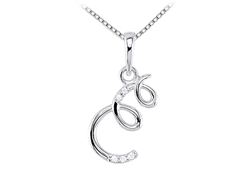 925 Sterling Silver Script Letter E 