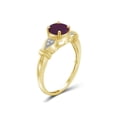 thumbnail image 2 of 1.20 Carat T.G.W. Ruby Gemstone and White Diamond Accent Gold over Sterling Silver Ring, 2 of 4