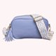 thumbnail image 5 of Bolso Cruzado para Cámara Con Un Hombro Étnico Con Borlas PU Texturizadas Moderno Y Versátil Con Correa Ancha para El Hombro (azul) Azul, 5 of 5