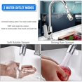 thumbnail image 4 of 2pcs Multifunctional Faucet Universal Splash Filter Faucet,Upgrade 1080° Big Angle Spray Aerator,Oxygen-Enriched Foam,Leakproof,2 Water Outlet Modes,Sink Water Filter Faucet, 4 of 6