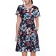 thumbnail image 1 of Easygdp Flowers ad Butterflies para Vestido Transpirable de Mujer, Vestido Suelto de Manga Corta con Pliegues y Bolsillos para el Verano, 1 of 6