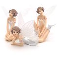 thumbnail image 1 of Figuras de hadas Foohvr adorno para tarta de niña ángel juego de 3, 1 of 5
