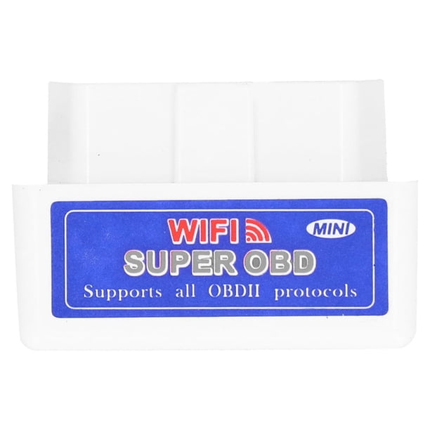 para ELM327 12V OBD2 Escáner Mini WIFI Detector de Coche Adaptador de Diagnóstico para AndroidBlanco Jadeshay A
