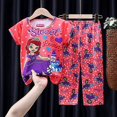 thumbnail image 1 of 12 (100-110 cm) púrpura Algodón de los niños Princesa Anna Elsa Pijamas Conjunto de ropa de dibujos animados para niños Pijamas de manga de bebé Ropa para el hogar Pijamas para niños_h esquí esquí Gafas de esquí, 1 of 3