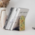 thumbnail image 4 of Pofeuu Floral with Butterflies Print Large Bookend Hold Heavy Books- Wood Bookends for Heavy Books Heavy Duty Book Ends Wood Bookends for Office Desk Non-Skid, 4 of 7