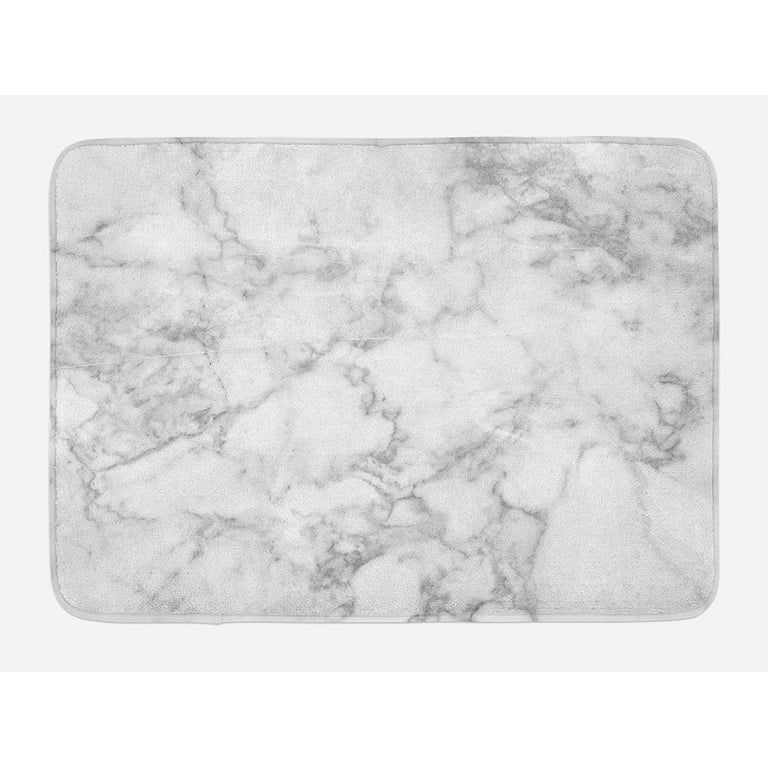 Stylish White Marble Stone Mat with 4 Non-slip Legs for Counter