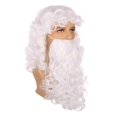 thumbnail image 2 of Kids White Wig with Beard Child Long White Wavy Curly Wig Cosplay Wig for Christmas Halloween Heat Resistant Synthetic Wig with Wig Cap Ref: 3507, 2 of 4