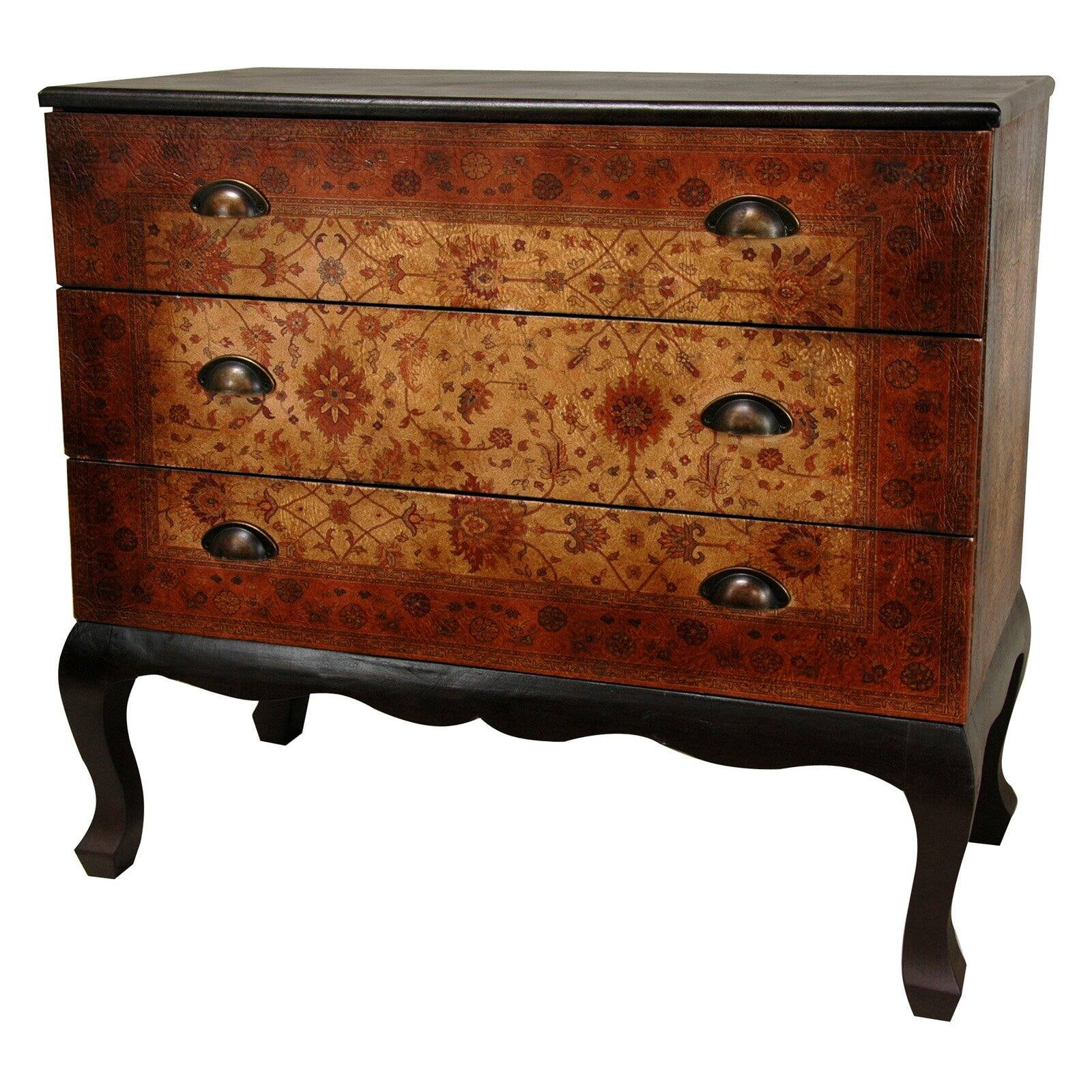 Oriental Furniture OldeWorlde Euro 3Drawer Console, European style