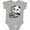 AC-Heather Grey, variant on My Daddy Loves Me Cute Panda Boys or Girls Baby Bodysuit