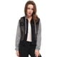 thumbnail image 3 of Chaqueta Vaquera Allegra K con capucha y Cordones para Mujer Negro L, 3 of 5