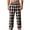 White, variant on Ecqkame Mens Pajama Pants Plaid Printing Lounge Lightweight Pant Casual Loose Straight Everyday Trousers with Pockets Wine XXXL