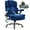 Blue, variant on Big and Tall 700lbs Office Chair, Fabric Heavy Duty Executive Chair with 3D Flip up Armrests Adjustable Lumbar Support Large Rubber Wheels, Extra Wide High Back Computer Desk Chair, Khaki