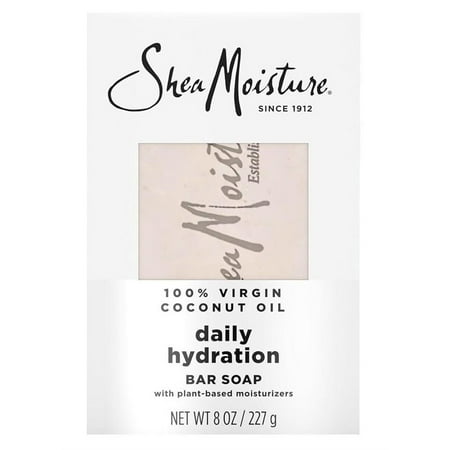 Shea Moisture Soap 8oz Bar 100% Virgin Coconut Oil & Shea (Pack of 3)