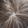 thumbnail image 4 of Toupee For Men Human Hair Replacement Systems Full French Lace Hair Systems Lace Toupee Hairpieces Bleached Knots Male All Lace Men Hair Units 8X10"-100% Density#340 Dark Brown With 40% Gray, 4 of 7